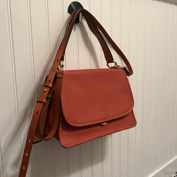 Radley Cording Street Medium Flapover Crossbody Bag, Ginger Biscuit Orange - Picture 3 of 15